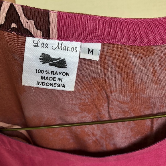 LAS MANOS rayon top/Indonesia/nice colors - Picture 4 of 4